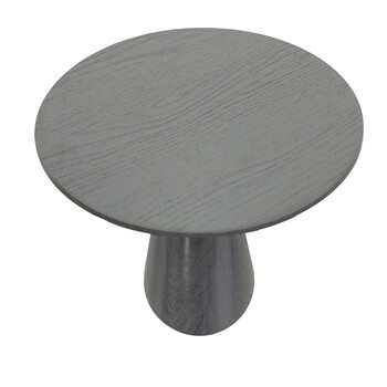 Tραπέζι Donda pakoworld mdf μαύρο Φ100x76εκ