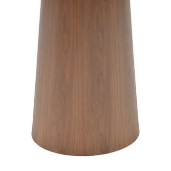 Tραπέζι Donda pakoworld mdf καρυδί Φ100x76εκ