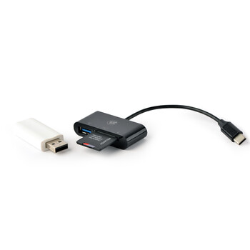 LAMTECH TYPE-C CARD READER BLACK