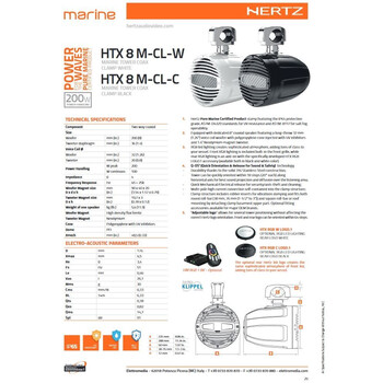 Ηχεία Marine – Hertz HTX 8 M-CL-W