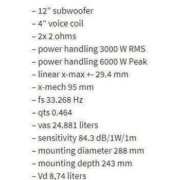 DD AUDIO - REDLINE 812d D2