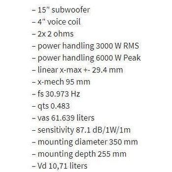 DD AUDIO - REDLINE 818d D2