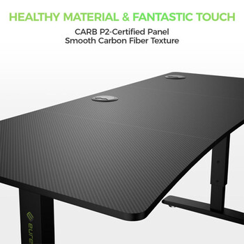 Gaming Γραφείο - Eureka Ergonomic® ERK-IM6301-BK 168x70x125εκ.