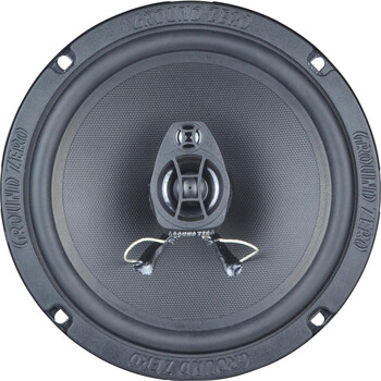 Ground Zero  Gzff 6.5  Nominal Diameter 16.5 cm / 6.5“ 2-way Coaxial Impedance 4 ohm / Ohms
frequency Response  50 hz – 20 Khz
power Handling (Rms) 80 Watt
power Handling (Max) 120 Watt
efficiency (Spl) 91 db Άμεση Παράδοση