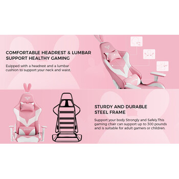 Gaming Καρέκλα - Eureka Ergonomic® GC04-PK
