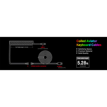 Gaming Αξεσουάρ - Redragon A115W Type C USB Coiled Spring Wire Cable