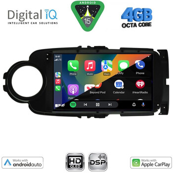 DIGITAL IQ BXF 6737BL_CPAA (9inc) MULTIMEDIA TABLET for TOYOTA YARIS mod. 2011-2015 (BLACK)
