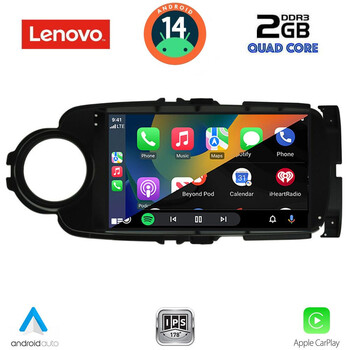 LENOVO LVD 2737BL_CPA (9inc) MULTIMEDIA TABLET for TOYOTA YARIS mod. 2011-2015 (BLACK)
