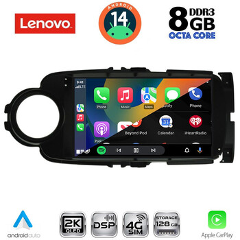LENOVO SSW 10737BL_CPA (9inc) MULTIMEDIA TABLET for TOYOTA YARIS mod. 2011-2015 (BLACK)