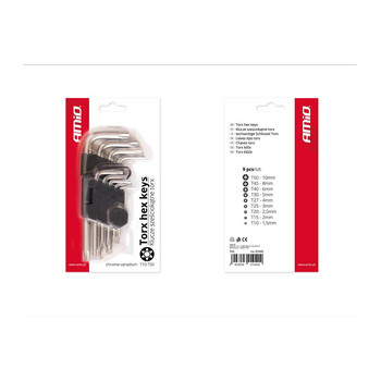 01040/AM ΑΛΕΝ TORX ΚΟΝΤΑ 125mm TKS AMiO - 9 ΤΕΜ.