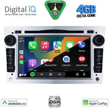 DIGITAL IQ BXF 619SL_CPAA (7" DVD) MULTIMEDIA SYSTEM for OPEL ALL mod. 2004-2012 (SILVER)