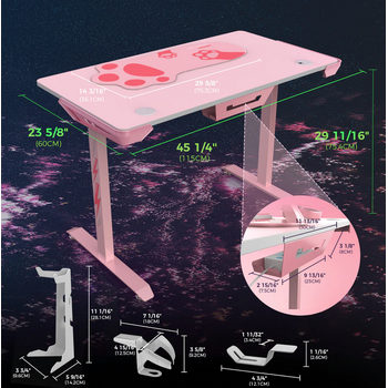 Gaming Γραφείο - Eureka Ergonomic® ERK-I44-PK