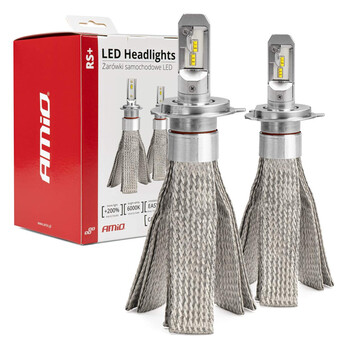 01082/AM . H4 RS+ SERIES 12-36V 50W 6000K 3500lm +200% LED CAN-BUS (ΨΥΚΤΡΑ ΛΕΠΙΔΕΣ ΦΤΕΡΟΥ)​ AMIO - 2 ΤΕΜ.