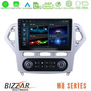 Bizzar m8 Series Ford Mondeo 2007-2011 (Auto A/c) 8core Android12 4+32gb Navigation Multimedia Tablet 9&quot; u-m8-Fd0919ac