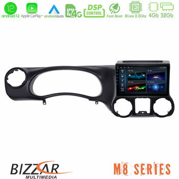 Bizzar m8 Series Jeep Wrangler 2011-2014 8core Android12 4+32gb Navigation Multimedia Tablet 9&quot; u-m8-Jp0787