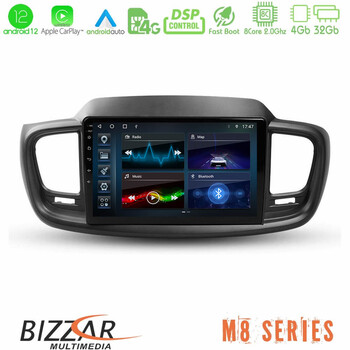 Bizzar m8 Series kia Sorento 2018-2021 8core Android12 4+32gb Navigation Multimedia Tablet 9&quot; u-m8-Ki0248