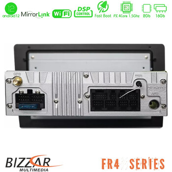Bizzar fr4 Series 4core Android12 2+16gb Navigation Multimedia Tablet 9″ (1din) u-bl-r4-Uv91