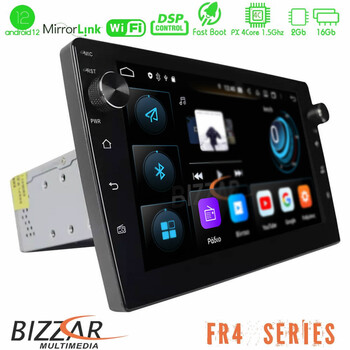 Bizzar fr4 Series 4core Android12 2+16gb Navigation Multimedia Tablet 9″ (1din) u-bl-r4-Uv91