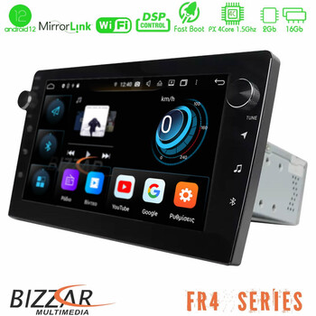 Bizzar fr4 Series 4core Android12 2+16gb Navigation Multimedia Tablet 9″ (1din) u-bl-r4-Uv91