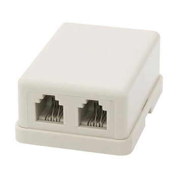 DM-2258 . Πρίζα τηλεφώνου 2x6P4C (RJ14)
