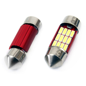 01631/AM . ΛΑΜΠΑΚΙΑ ΠΛΑΦΟΝΙΕΡΑΣ 31mm 12V 5.600K 12xSMD 4014 LED CAN-BUS  AMIO - 2 ΤΕΜ.