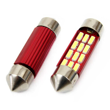 01632/AM . ΛΑΜΠΑΚΙΑ ΠΛΑΦΟΝΙΕΡΑΣ 36mm 12V 5.600K 12xSMD 4014 LED CAN-BUS  AMIO - 2 ΤΕΜ.
