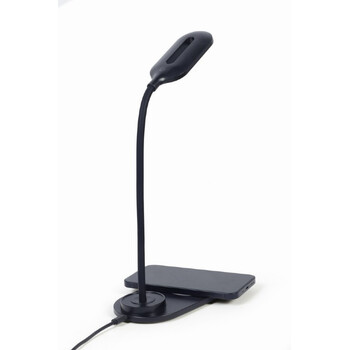 GEMBIRD DESK LAMP WITH WIRELESS CHARGER BLACK