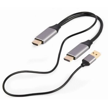 CABLEXPERT 4K HDMI MALE TO DISPLAYPORT MALE ADAPTER CABLE 2M BLACK RETAIL PACK