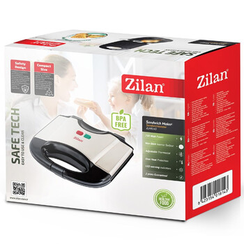 Zilan Τοστιέρα - Γκριλιέρα 2 Θέσεων 750w Zln8143 Zilan Τοστιέρα - Γκριλιέρα 2 Θέσεων 750w Zln8143