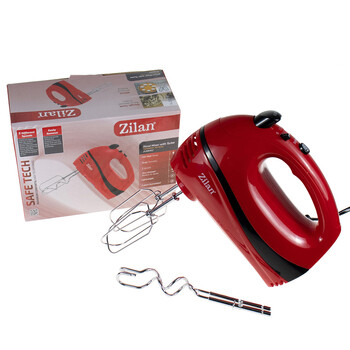 Zilan Μίξερ Χειρός Κόκκινο 300w Zln8401