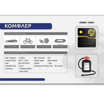 Autoline  ΤΡΟΜΠΑ ΑΥΤΟΚΙΝΗΤΟΥ ΜΕ ΦΑΣΤ 100PSI