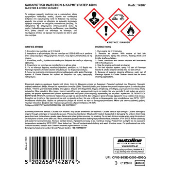 Flamingo  FLAMINGO ΚΑΘΑΡΙΣΤΙΚΟ INJECTION & ΚΑΡΜΠΥΡΑΤΕΡ - 450ml