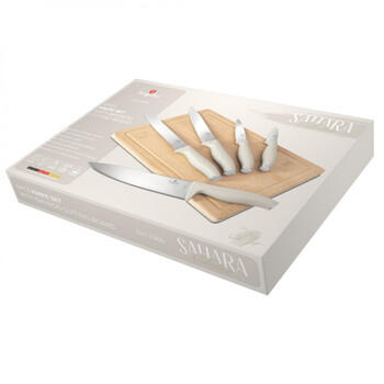 Berlinger Haus σετ Μαχαίρια 6 τμχ από Ανοξείδωτο Ατσάλι με Βάση Κοπής Sahara Collection Berlinger Haus bh-2966