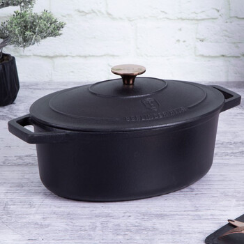 Berlinger Haus bh-6494 Ρηχή Κατσαρόλα από Χυτοσίδηρο με Επίστρωση Εμαγιέ 26εκ.