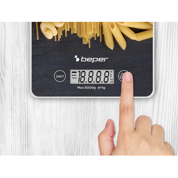 Ψηφιακή Ζυγαριά Κουζίνας Ακριβείας έως 5kg Beper P102bil003