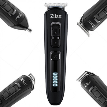 Επαναφορτιζόμενη Κουρευτική και Ξυριστική Μηχανή - σετ Αντρικής Περιποίησης 10 σε 1 Zilan Zln8658