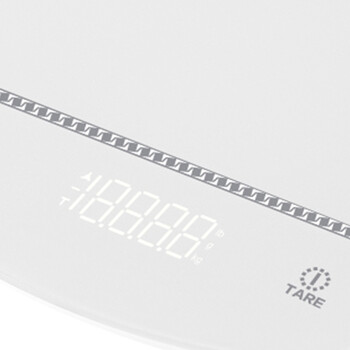 Ψηφιακή Ζυγαριά Κουζίνας Ακριβείας έως 5kg Λευκή Lexical lks-4301-White