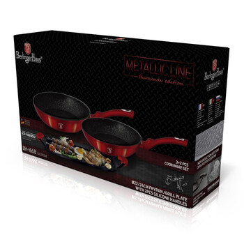 Berlinger Haus σετ Τηγάνια 2τμχ. με Αντικολλητική Πλάκα Ψησίματος bh-1668