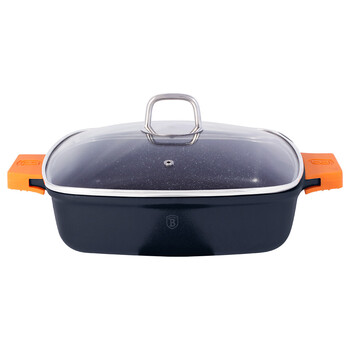 Αντικολλητική Ρηχή Τετράγωνη Κατσαρόλα με Καπάκι 28εκ. Berlinger Haus bh-1104ν