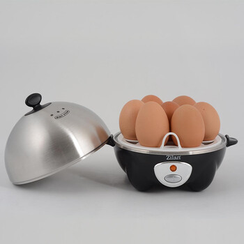 Zilan Βραστήρας Αυγών από Ανοξείδωτο Ατσάλι 7 Θέσεων 360w Μαύρος Zln8075 Zilan Βραστήρας Αυγών από Ανοξείδωτο Ατσάλι 7 Θέσεων 360w Μαύρος Zln8075