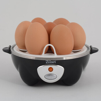 Zilan Βραστήρας Αυγών από Ανοξείδωτο Ατσάλι 7 Θέσεων 360w Μαύρος Zln8075 Zilan Βραστήρας Αυγών από Ανοξείδωτο Ατσάλι 7 Θέσεων 360w Μαύρος Zln8075