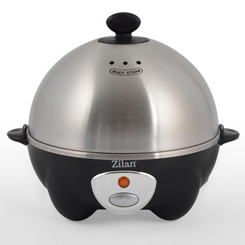 Zilan Βραστήρας Αυγών από Ανοξείδωτο Ατσάλι 7 Θέσεων 360w Μαύρος Zln8075 Zilan Βραστήρας Αυγών από Ανοξείδωτο Ατσάλι 7 Θέσεων 360w Μαύρος Zln8075