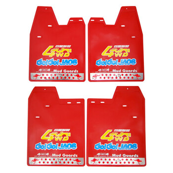 OEM  ΛΑΣΠΩΤΗΡΕΣ SUV 48x36cm 4ΤΜΧ - 4WD ΚΟΚΚΙΝΟ