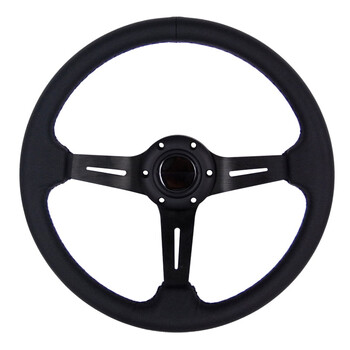 OEM  ΤΙΜΟΝΙ ΒΑΘΥ ΤΡΙΑΚΤΙΝΟ ΜΑΥΡΟ 35cm