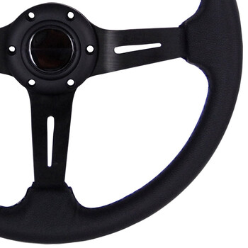 OEM  ΤΙΜΟΝΙ ΒΑΘΥ ΤΡΙΑΚΤΙΝΟ ΜΑΥΡΟ 35cm