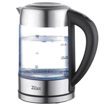 Zilan Γυάλινος Βραστήρας Νερού με Εναλλαγή Χρωμάτων led 1.7l 2200w max Zln3949 Zilan Γυάλινος Βραστήρας Νερού με Εναλλαγή Χρωμάτων led 1.7l 2200w max Zln3949