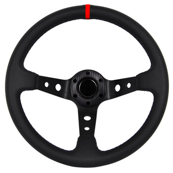 OEM  ΤΙΜΟΝΙ ΒΑΘΥ ΜΑΥΡΟ DARK SPY 35cm - ΜΑΥΡΟ/ΚΟΚΚΙΝΟ