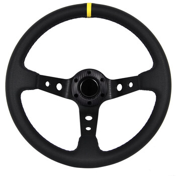 OEM  ΤΙΜΟΝΙ ΒΑΘΥ ΜΑΥΡΟ DARK SPY 35cm - ΜΑΥΡΟ/ΚΙΤΡΙΝΟ