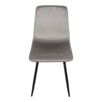 Τραπεζαρία Balou-Grato pakoworld σετ 5τεμ μαύρο-γκρι Φ100x73εκ