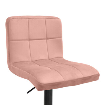 Σκαμπό μπαρ Remina pakoworld πτυσσόμενο σάπιο μήλο βελούδο-βάση μαύρο μέταλλο 44x44x112εκ 2 τμχ